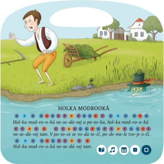 Albi Zpívánky 1 Kouzelné čtení Kniha Zpívánky 1 obsahuje 12 mezi dětmi oblíbených lidových písniček.