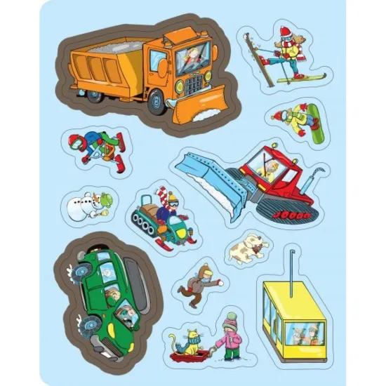 Samolepková kniha s Doprava doplněná o zvuk.