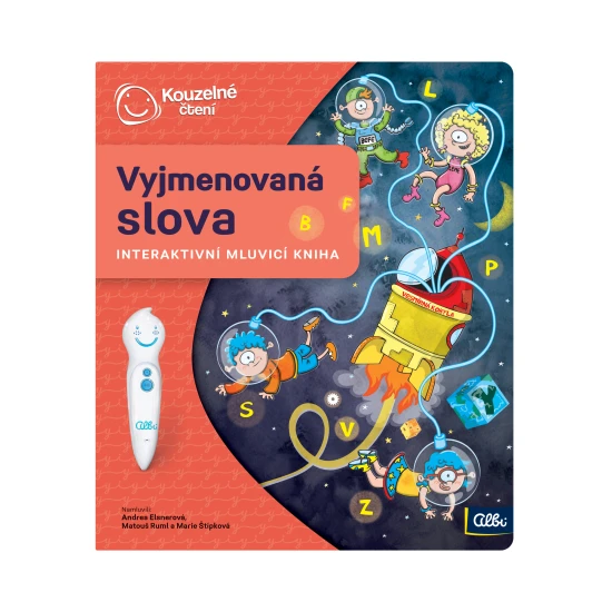 Albi Vyjmenovaná slova Kouzelné čtení Interaktivní mluvící kniha je zaměřena na úkoly a procvičování.