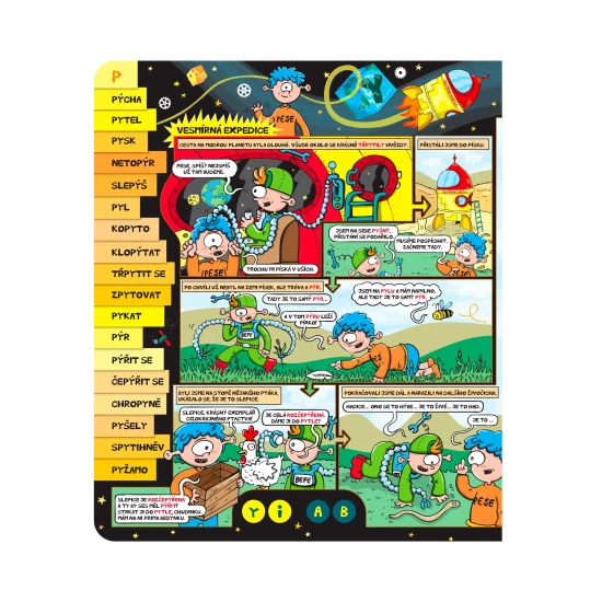 Albi Vyjmenovaná slova Kouzelné čtení Interaktivní mluvící kniha je zaměřena na úkoly a procvičování.