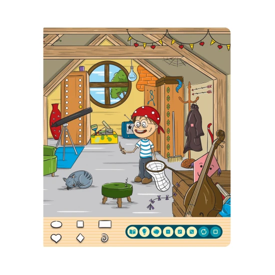 Kniha je plná dialogů a zvuků, které děti zaujmou.