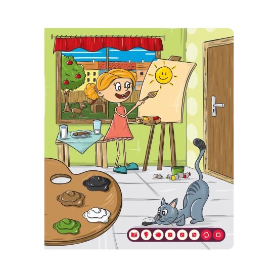 Kniha je plná dialogů a zvuků, které děti zaujmou.