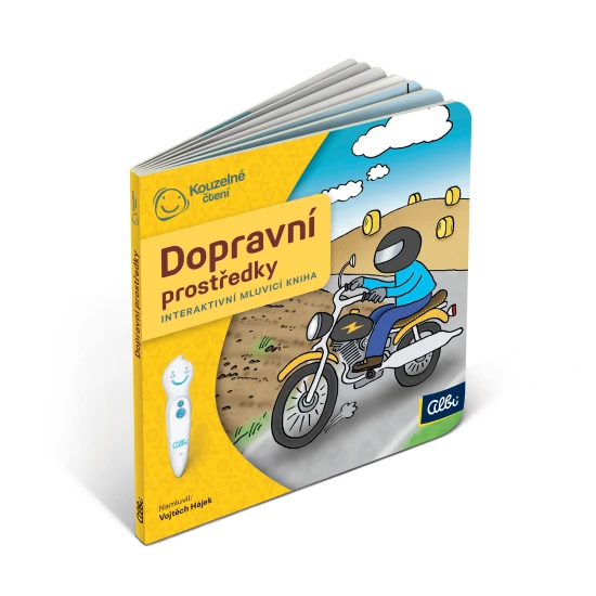 Albi Minikniha pro nejmenší Dopravní prostředky Kouzelné čtení Minikniha Kouzelné čtení Dopravní prostředky pro děti s interaktivními zvuky