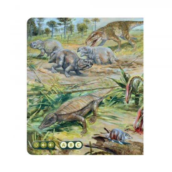 Kniha dětem ukáže, jak dinosauři vypadali podle nejaktuálnějších vědeckých poznatků včetně zvuků, které mohli vydávat.