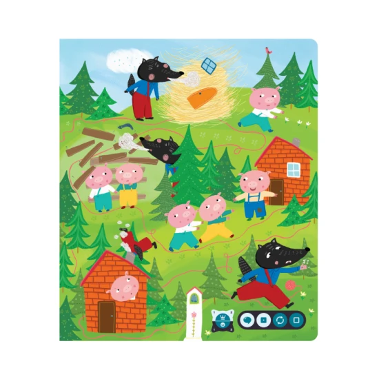 Interaktivní kniha Pohádky na dobrou noc Kouzelné čtení od Albi přináší osm oblíbených pohádek.