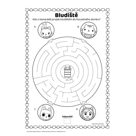 Gábinin kouzelný domek: Zábava s hádankami a omalovánkami