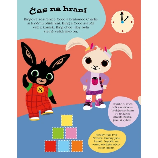 Bing – Napiš a smaž: Zábavná fixová knížka pro děti