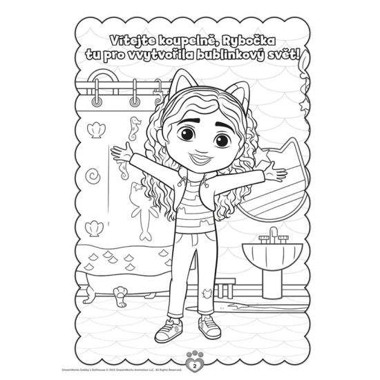 Gábinin kouzelný domek Omalovánky se samolepkami