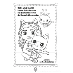 Gábinin kouzelný domek Omalovánky se samolepkami