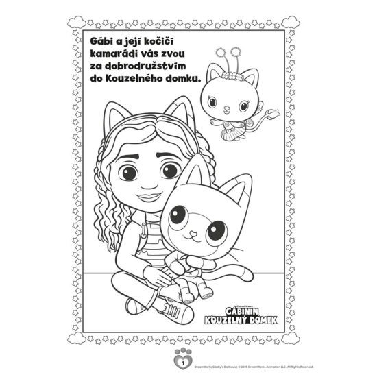 Gábinin kouzelný domek Omalovánky se samolepkami