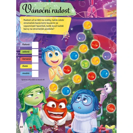 Disney – Hravé pohádkové Vánoce Disney – Hravé pohádkové Vánoce, dětská kniha s příběhy, úkoly a oblíbenými Disney postavičkami