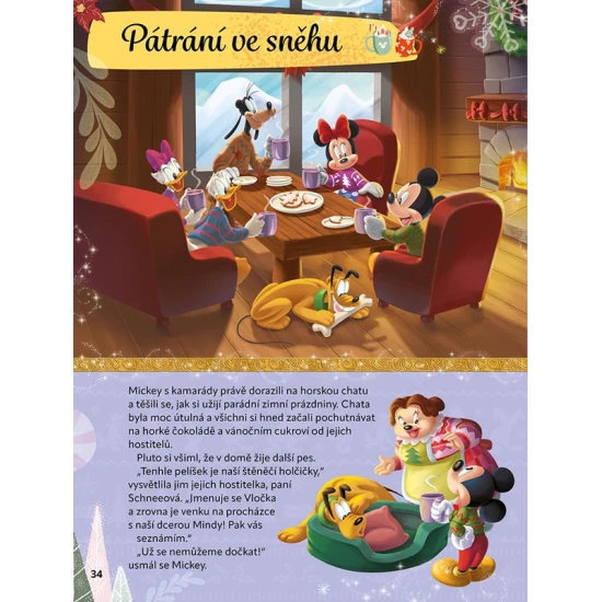 Disney – Hravé pohádkové Vánoce Disney – Hravé pohádkové Vánoce, dětská kniha s příběhy, úkoly a oblíbenými Disney postavičkami