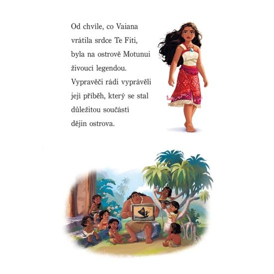 Obal knihy Odvážná Vaiana 2 – Začínáme číst, příběh o mořeplavkyni Vaianě a jejím dobrodružství s polobohem Mauim