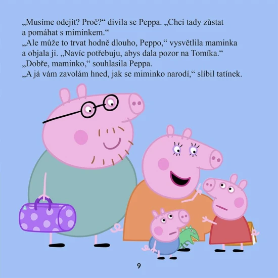 Peppa Pig – Peppa má novou sestřičku, dětská knížka o rodině a sourozenecké lásce