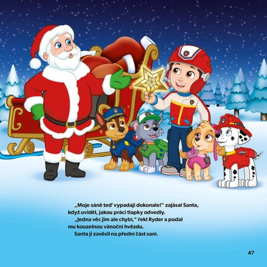 Tlapková patrola – Tlapky slaví Vánoce Tlapková patrola – Tlapky slaví Vánoce, dětská vánoční knížka s oblíbenými štěňaty