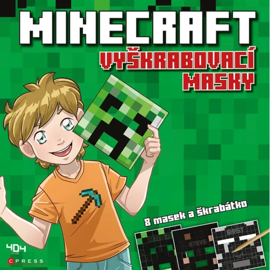 Minecraft vyškrabovací masky – zažij svět oblíbených mobů na vlastní tváři