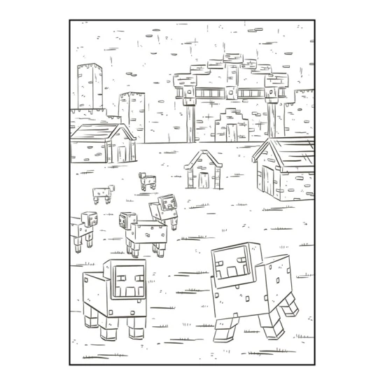 Omalovánky pro Minecrafťáky