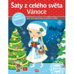 Šaty z celého světa VÁNOCE - Kniha samolepek