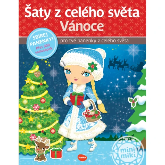 Šaty z celého světa VÁNOCE - Kniha samolepek 