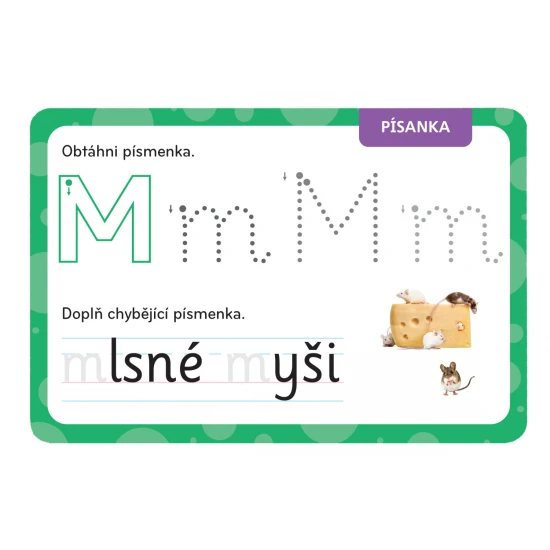 Ella a Max Kouzelný tablet & stíratelné karty – První PÍSANKA Set Kouzelný tablet a 25 stíratelných karet – edukativní pomůcka pro první psaní a poznávání písmenek