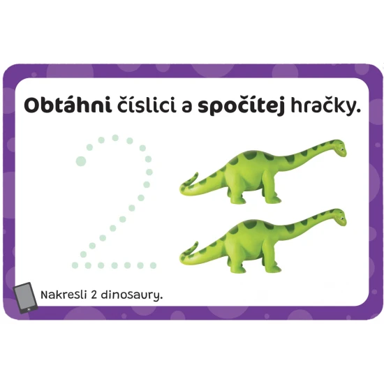 Ella a Max Kouzelný tablet & stíratelné karty – První POČÍTÁNÍ Set Kouzelný tablet a 25 stíratelných karet – edukativní pomůcka pro děti na učení čísel a počítání.