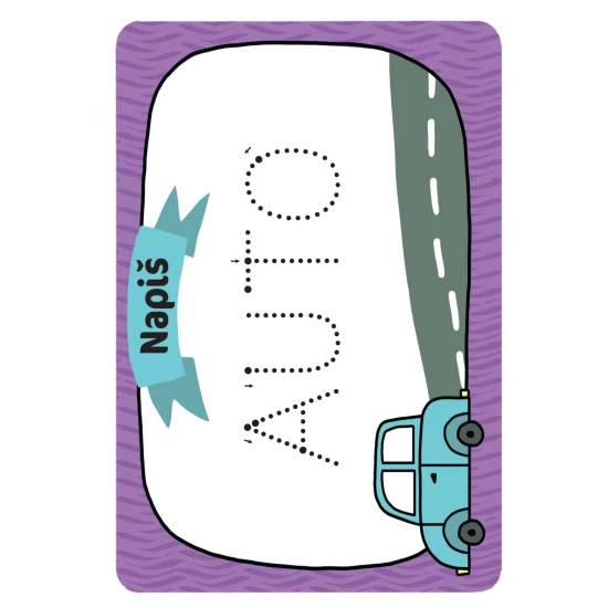 Učte se kreslit dopravní prostředky krok za krokem a psát jejich názvy.