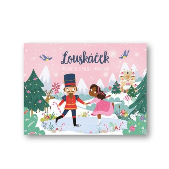 Louskáček prostorové leporelo nadčasová klasika kde kulisy vystupují do popředí.
