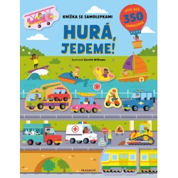 Knížka se samolepkami Hurá, jedeme!