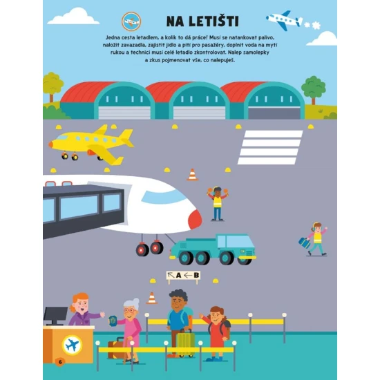 Knížka se samolepkami Hurá, jedeme!