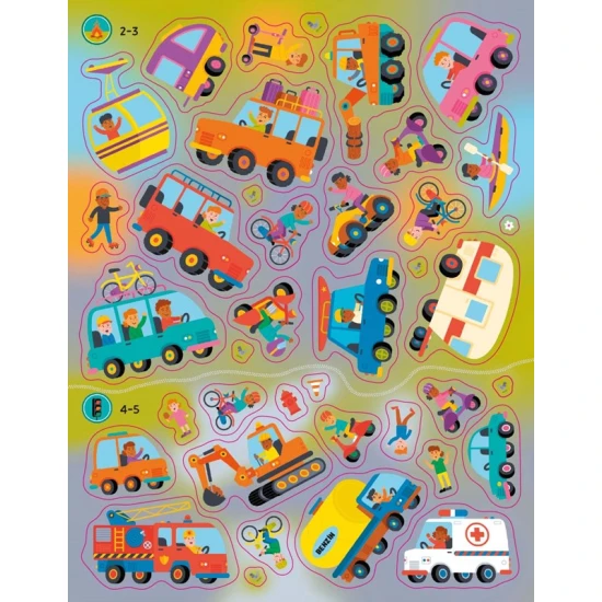 Knížka se samolepkami Hurá, jedeme!