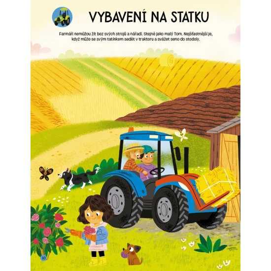 Interaktivní kniha se samolepkami – Tvoření scén a poznávání farmy pro děti
