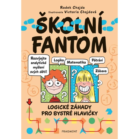 Obal knihy Školní fantom – Logické záhady pro bystré hlavičky, detektivní úkoly s myšákem Sherlockem pro děti