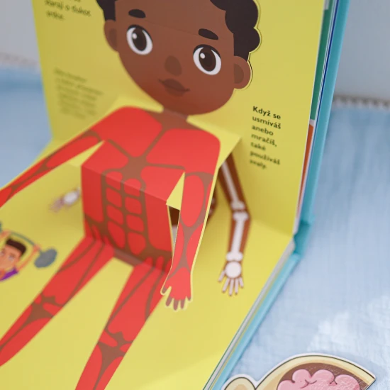 Interaktivní a zábavná kniha s úžasnými pop-up obrázky je ideální pro malé zvědavce, kteří se chtějí dozvědět mnoho zajímavého a poučného o lidském těle.