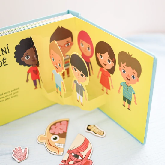 Interaktivní a zábavná kniha s úžasnými pop-up obrázky je ideální pro malé zvědavce, kteří se chtějí dozvědět mnoho zajímavého a poučného o lidském těle.