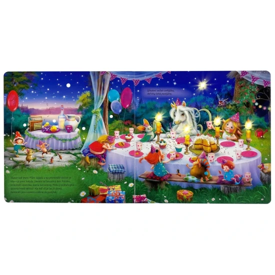 Kouzelný pohádkový příběh o jednorožci Polárce a jejích narozeninách v lese Přání