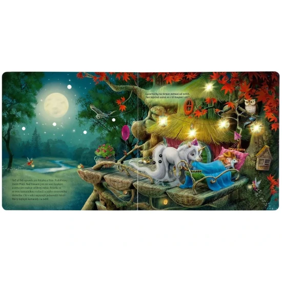 Kouzelný pohádkový příběh o jednorožci Polárce a jejích narozeninách v lese Přání