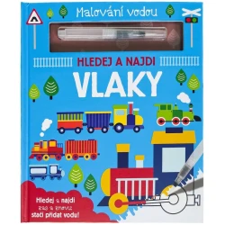 Malování vodou Vlaky Malování vodou Vlaky