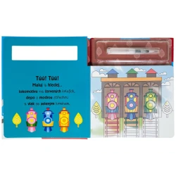 Malování vodou Vlaky