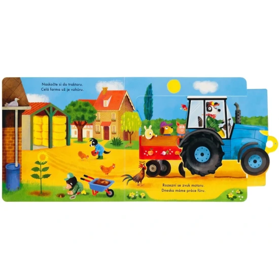 Traktor na farmě – Pohyblivé leporelo pro malé děti