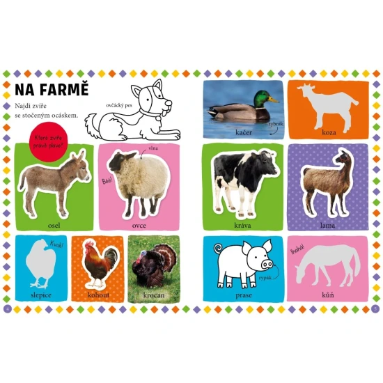 100 Prvních Slov – Zvířata: Interaktivní Kniha s Vybarvováním pro Děti