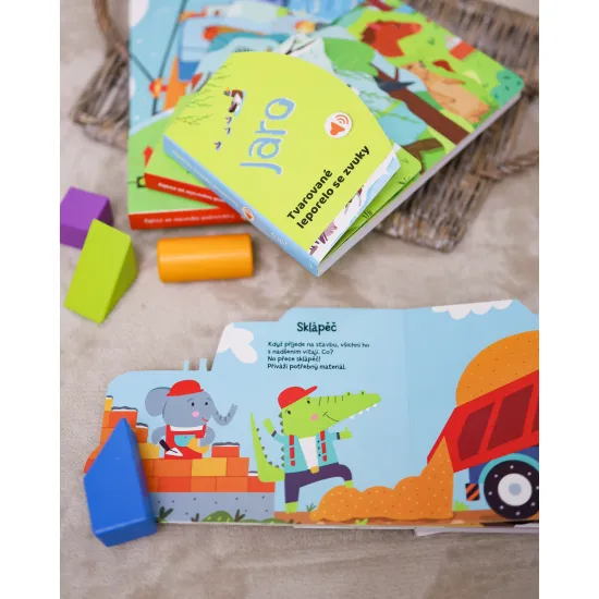 Svojtka Tvarované leporelo se zvuky Na stavbě Tvarované leporelo se zvuky: Stavba ožívá s realistickými zvuky