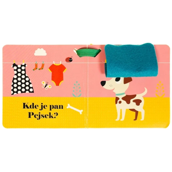 Kde je pan Pejsek? Knížka, která rozvíjí motoriku a zrak