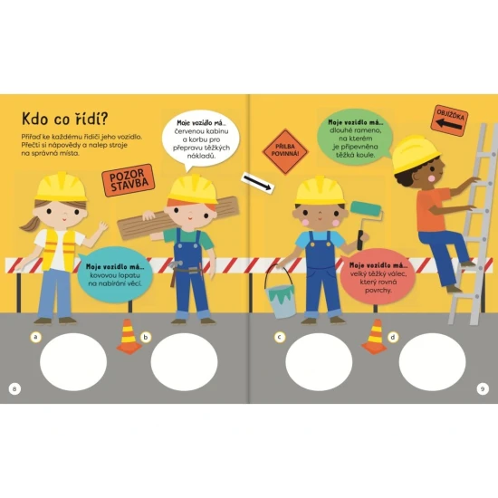 Svojtka Moje báječné staveniště Kniha samolepkových aktivit Moje báječné staveniště – Samolepková zábava pro malé stavitele