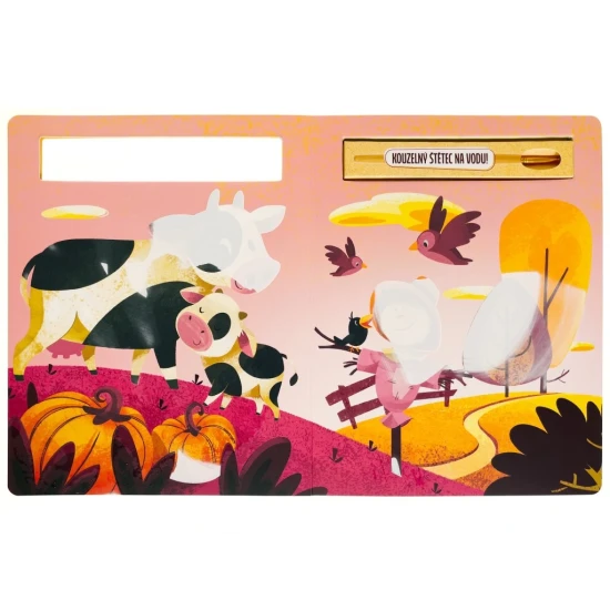 Nech ožít barvy: Zábavné malování vodou se zvířaty z farmy