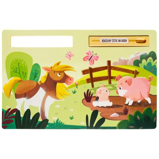 Nech ožít barvy: Zábavné malování vodou se zvířaty z farmy