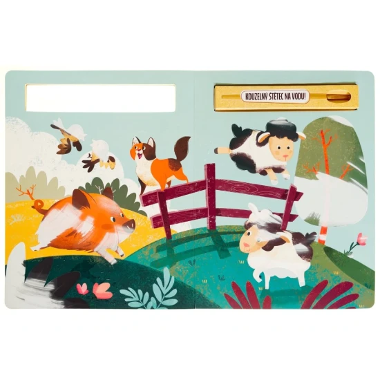 Nech ožít barvy: Zábavné malování vodou se zvířaty z farmy