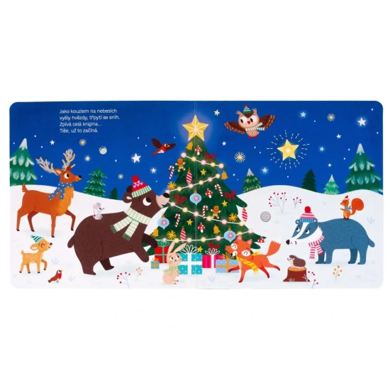 Vánoce v lese: Blikající zvuky a kouzelná atmosféra pro děti