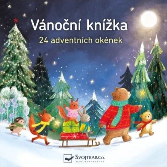 Vánoční knížka s 24 adventními okénky: Oslavte Vánoce se zvířátky