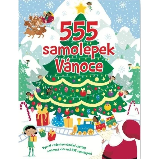 555 samolepek Vánoce: Tvořte a objevujte vánoční kouzlo s více než 500 samolepkami