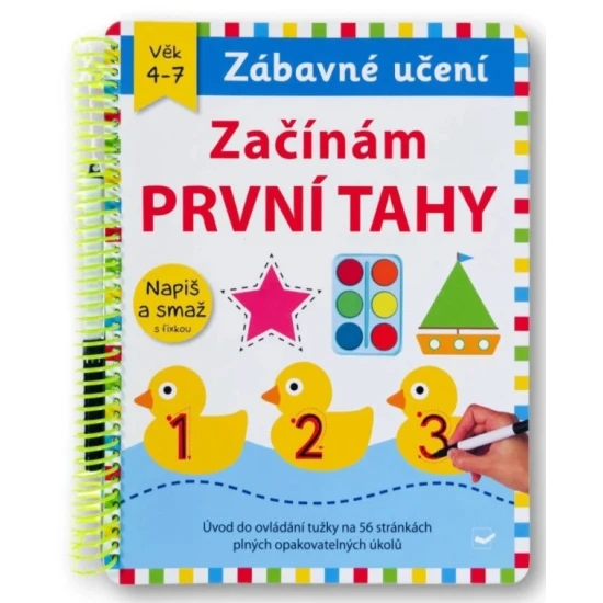 Začínám první tahy napiš a smaž s fixou